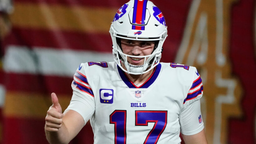 Josh Allen thumbs up
