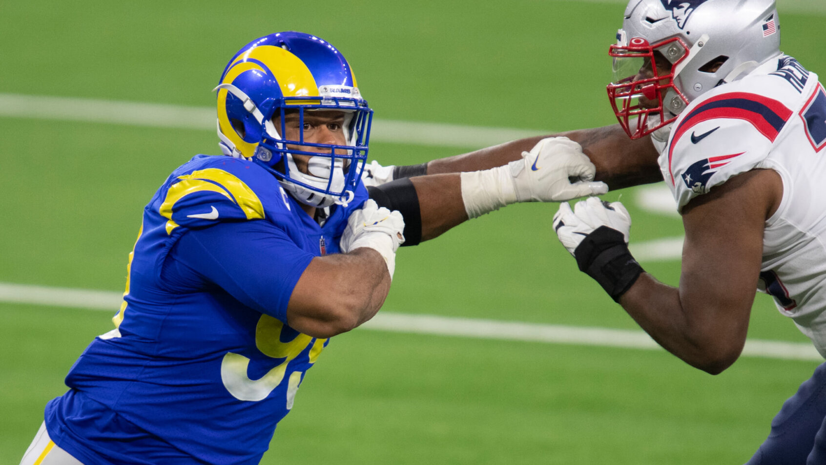 Los Angeles Rams defensive tackle Aaron Donald