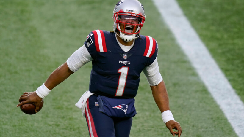 New England Patriots quarterback Cam Newton