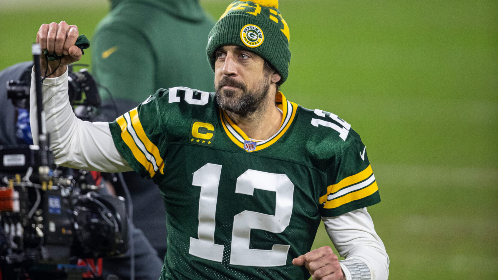 Aaron Rodgers reaction