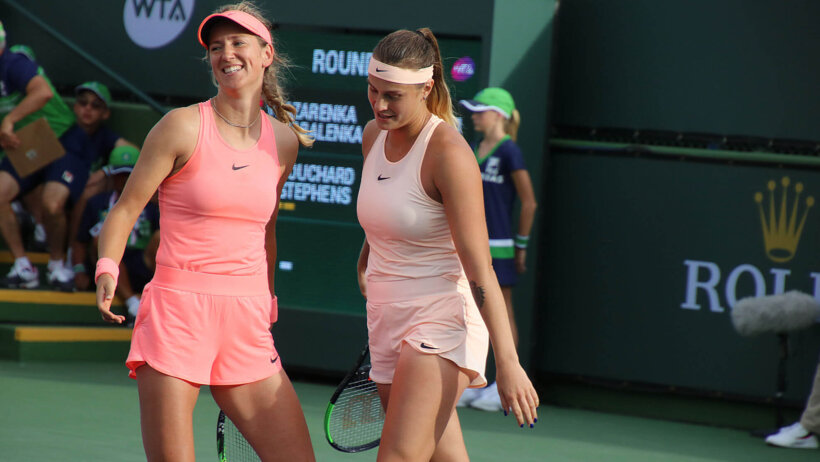 Sabalenka and Azarenka at the Ostrava Open
