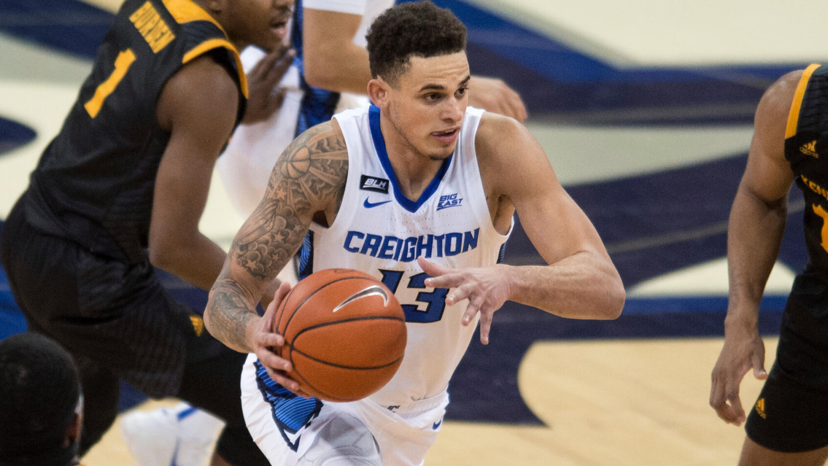 Creighton's Christian Bishop driving to the hoop