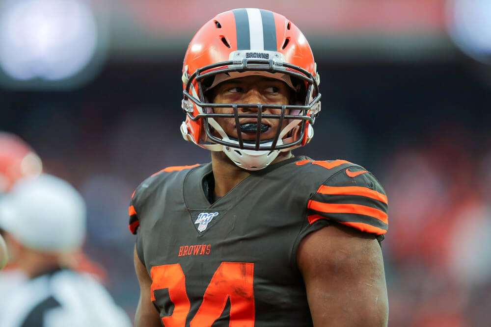 Nick Chubb of the Cleveland Browns