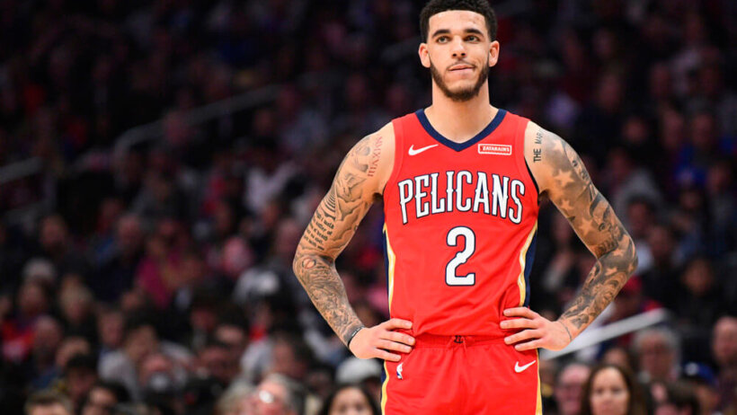 Lonzo Ball standing with hands on hips