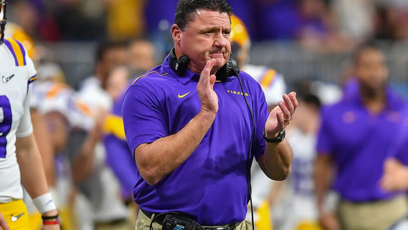 LSU head coach Ed Orgeron