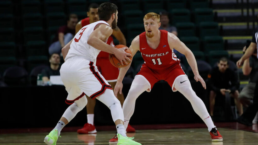 Fairfield Stags guard Calvin Whipple
