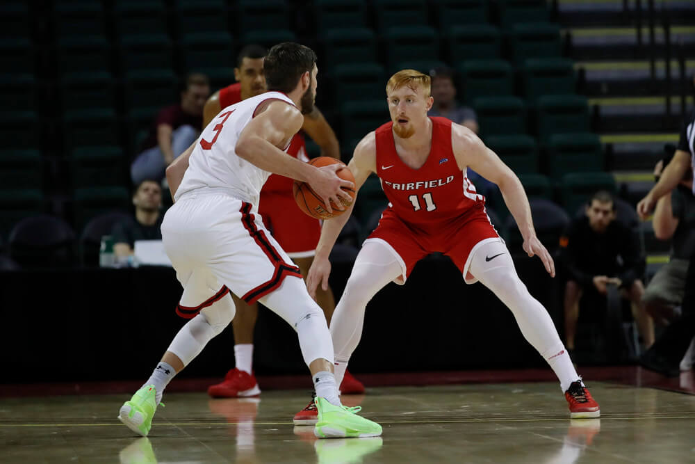Fairfield Stags guard Calvin Whipple