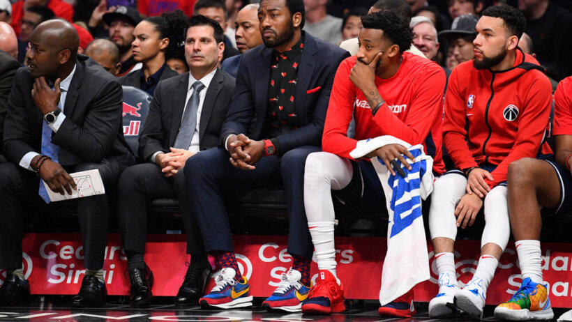 John Wall on bench