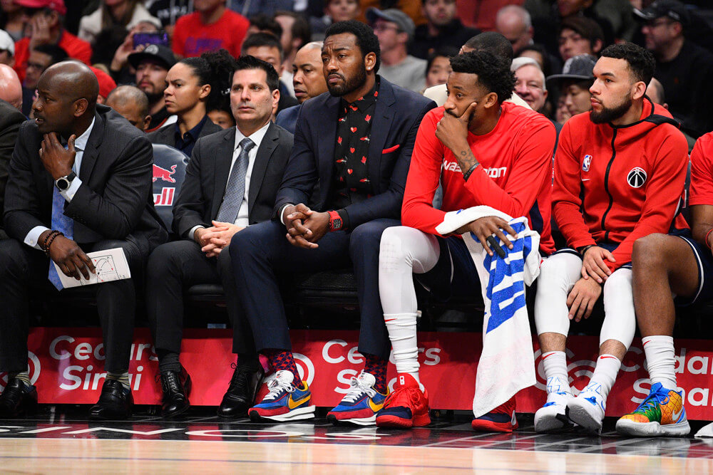 John Wall on bench