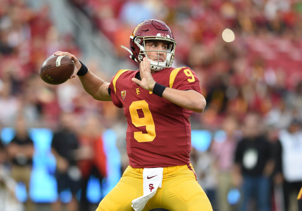 Kedon Slovis throwing