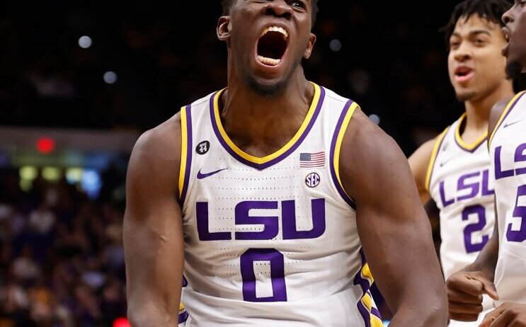 LSU Tigers forward Darius screaming