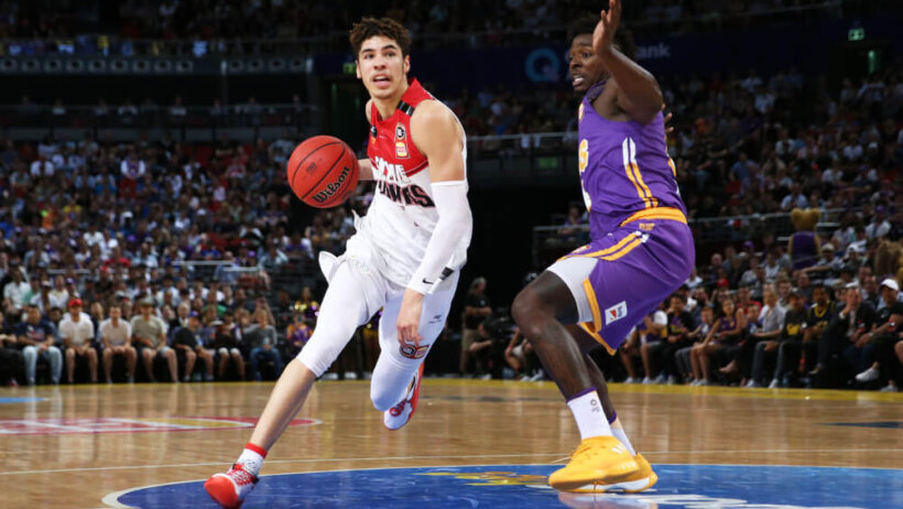 LaMelo Ball driving