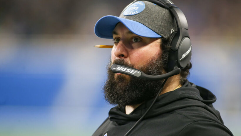 Detroit Lions head coach Matt Patricia on the sideline