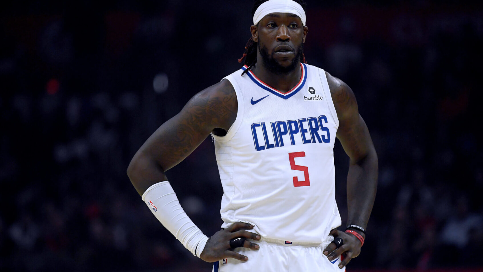 Montrezl Harrell hands on hips
