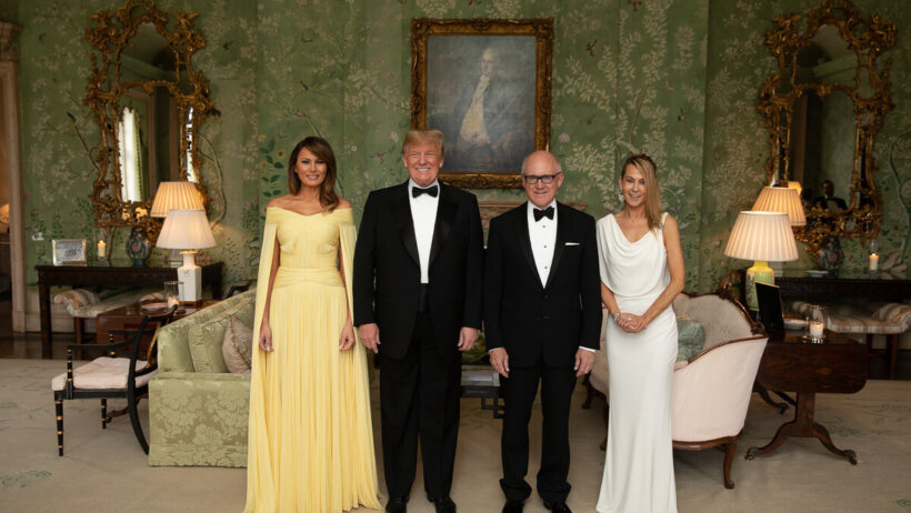 Trump and Woody Johnson