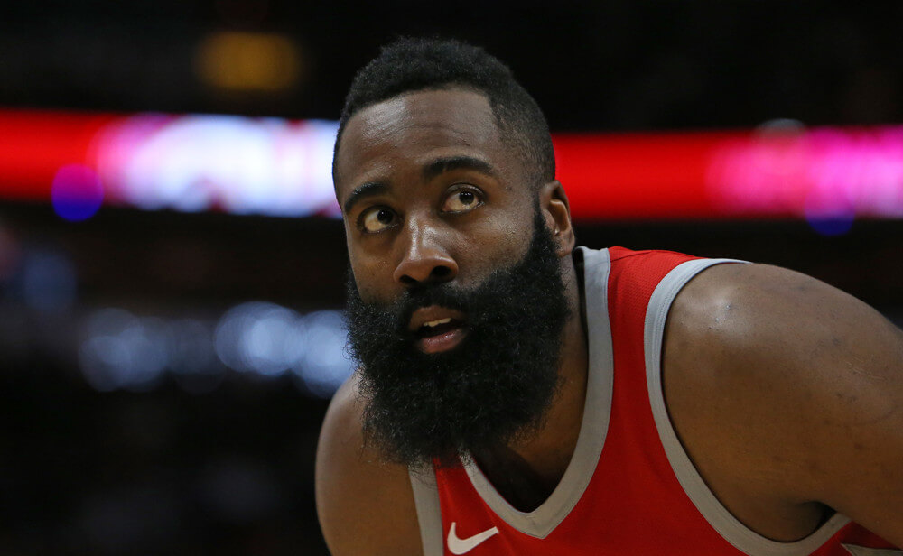 James Harden bending