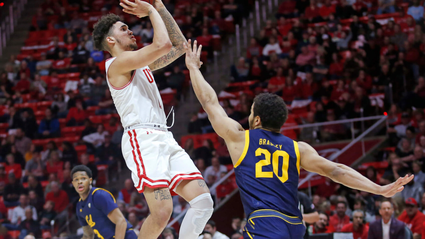 Utah forward Timmy Allen shooting