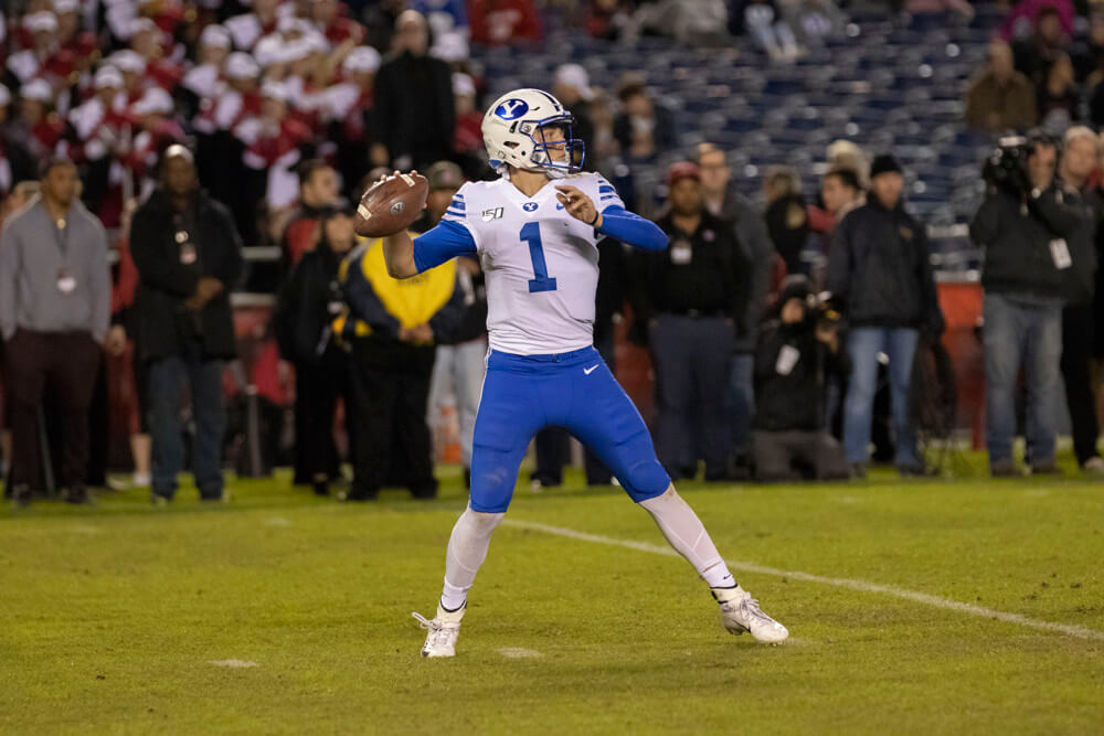 BYU Zach Wilson throws