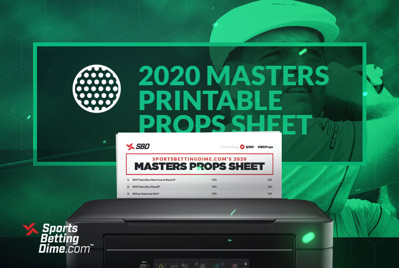 2020 Masters printable props sheet