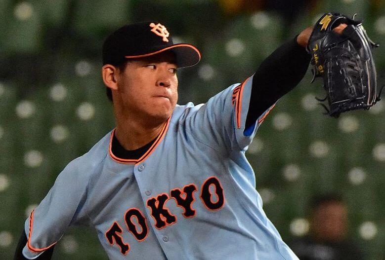 Giants right-hander Toshiki Sakurai