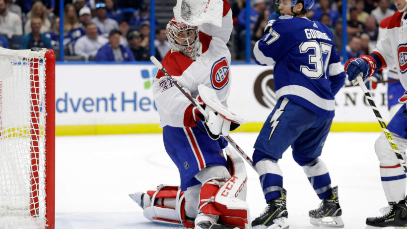 Carey Price glances back