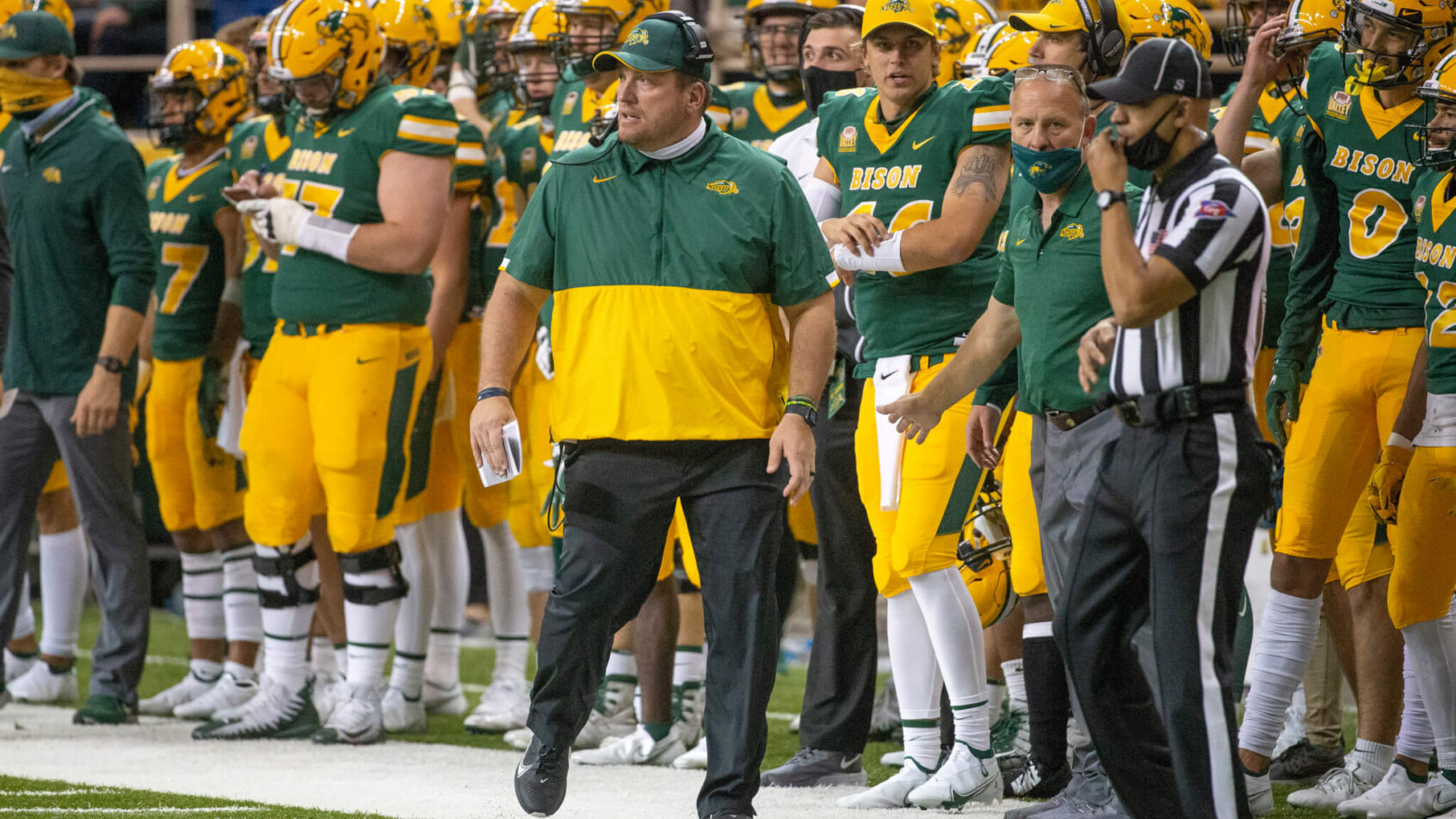 NDSU coach walking