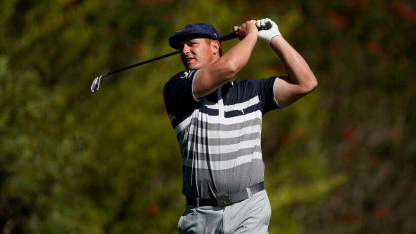 DeChambeau hits approach shot