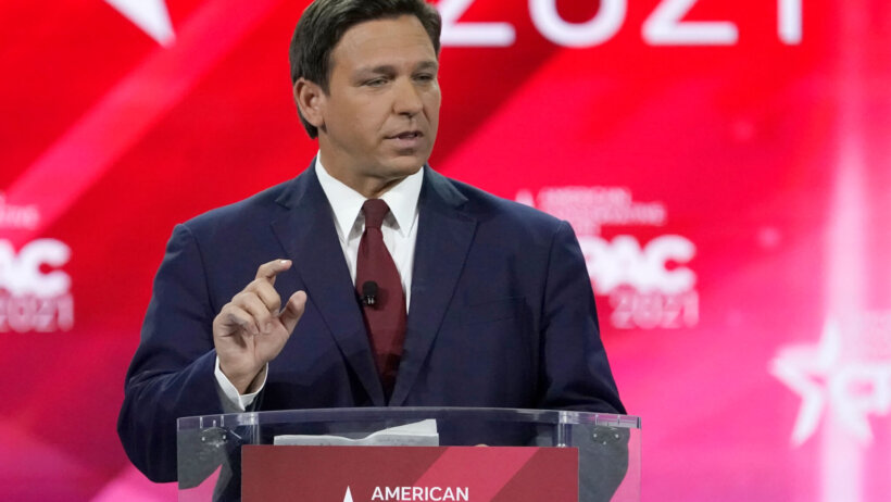 Florida Gov. Ron DeSantis speaks at the Conservative Political Action Conference