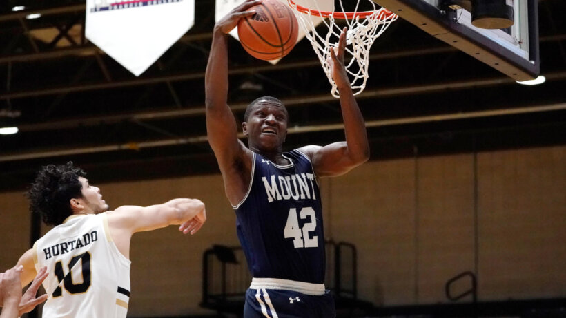 Mount St. Mary's dunks