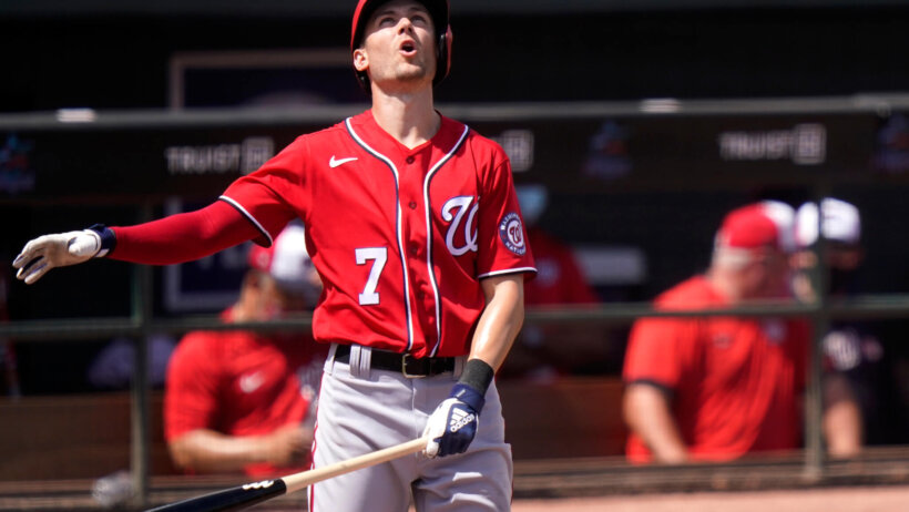Washington Nationals' Trea Turner at the plate