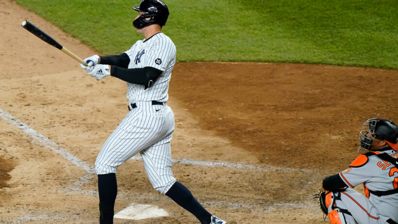 Aaron Judge following through