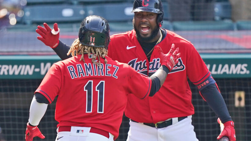 Jose Ramirez, Franmil Reyes, Cleveland Indians