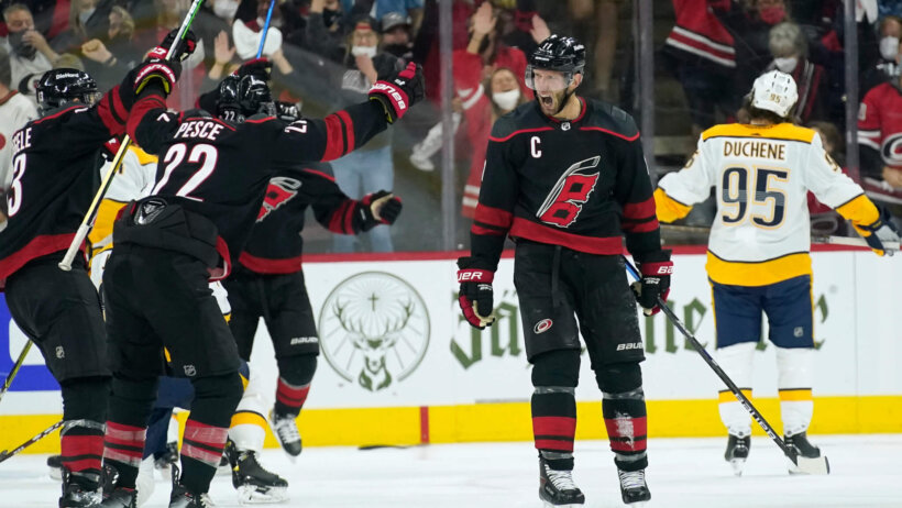 Nashville Predators vs Carolina Hurricanes Game 2 Odds 2021 NHL Playoffs - Jordan Staal