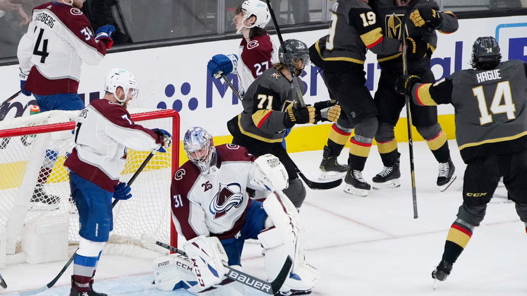 Vegas Golden Knights celebrate