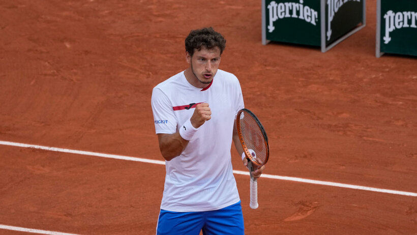 Pablo Carreno Busta victory celebration