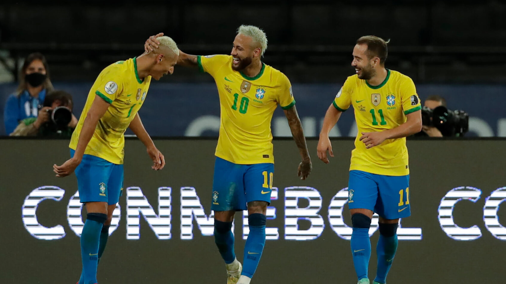 Neymar, Brazil celebrate