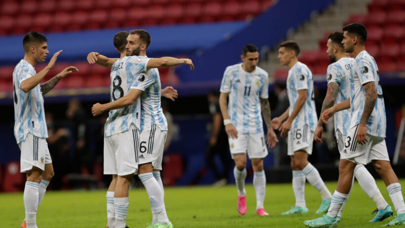 Argentina celebrates, Copa America