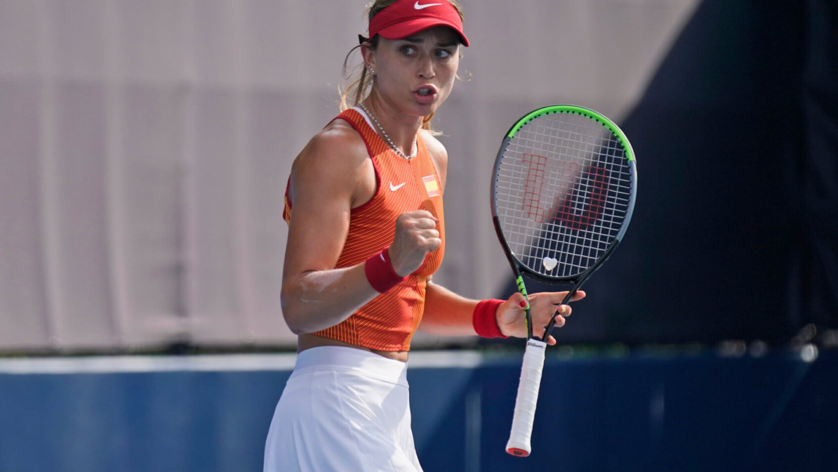 Paula Badosa fist pump