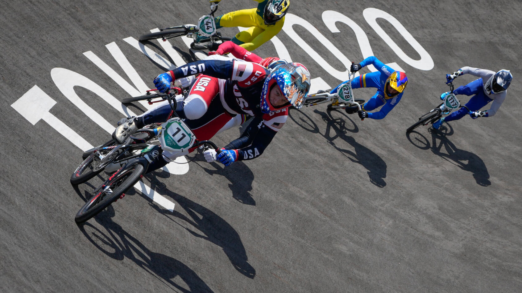 Connor Fields leads the pack