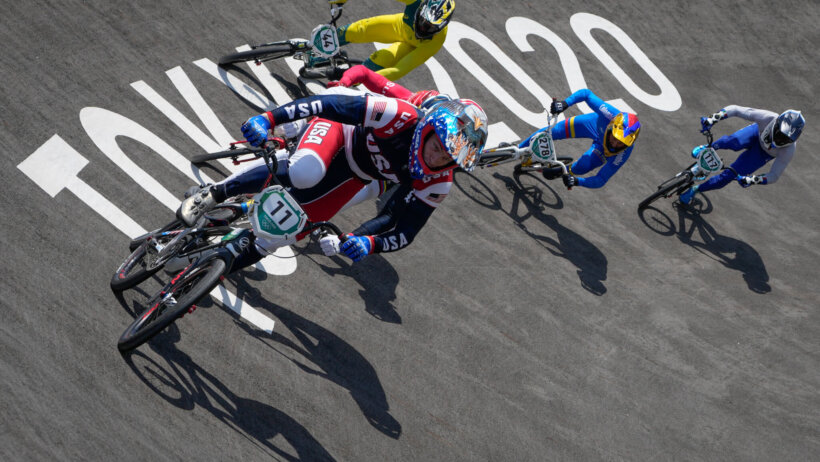 Connor Fields leads the pack