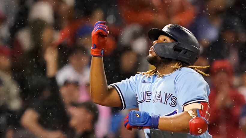 Vladimir Guerrero Jr home run celebration