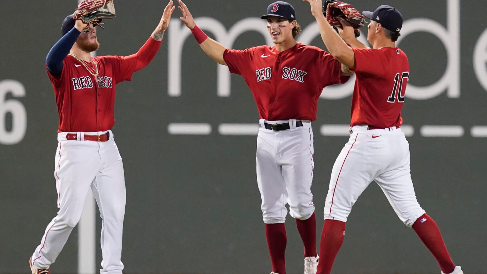 Boston Red Sox celebrate