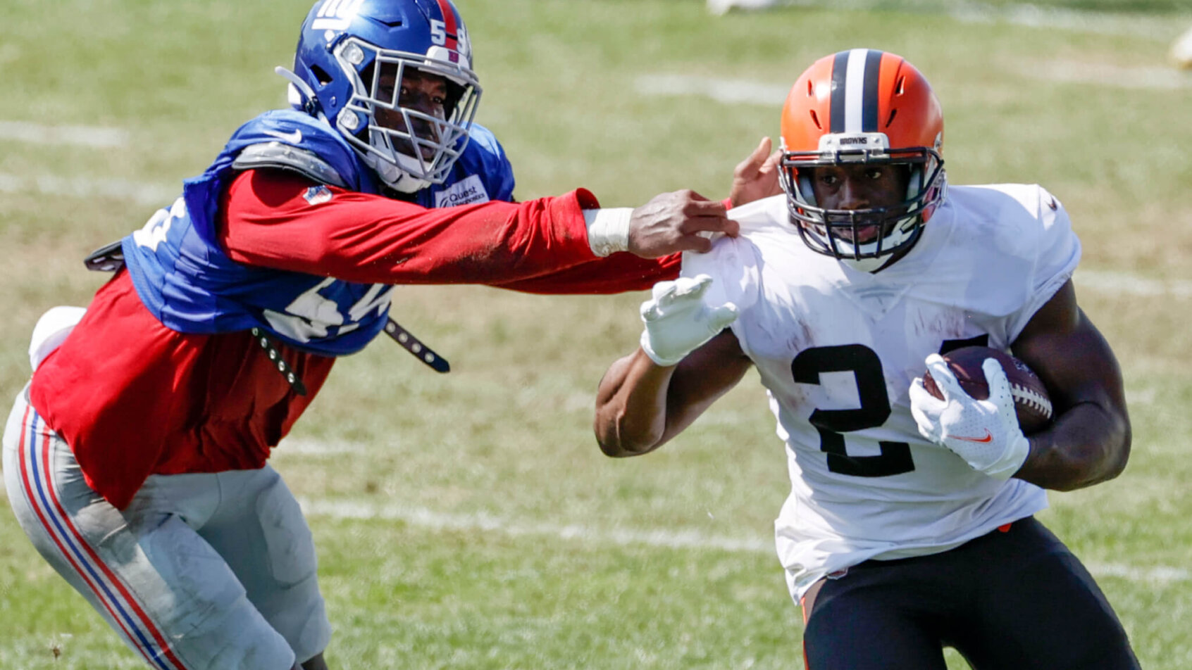 New York Giants, Cleveland Browns, Joint Practice