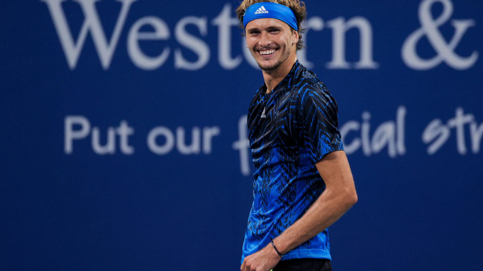 Alexander Zverev smiling