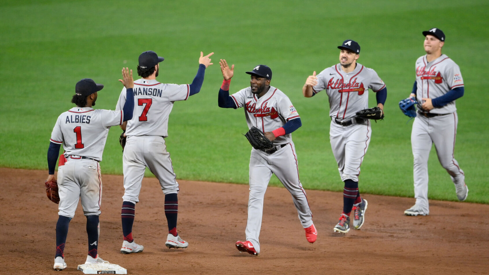 Atlanta Braves celebrate