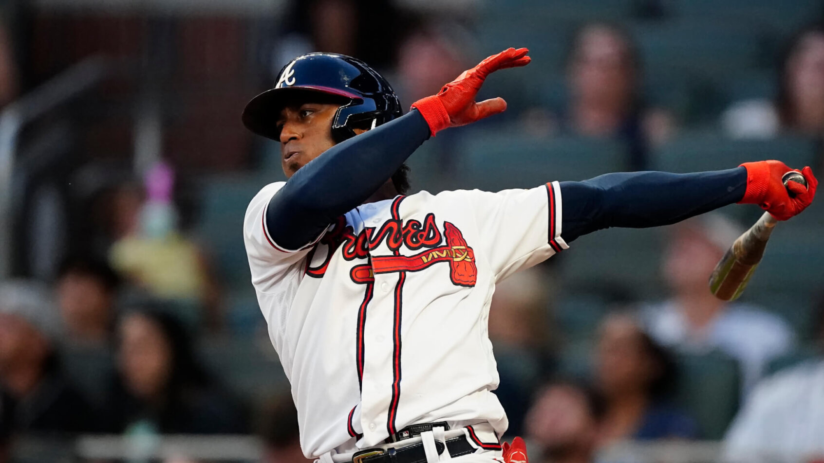 Ozzie Albies takes a cut