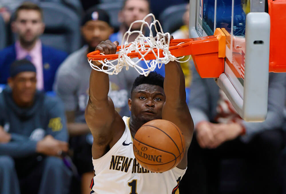 Zion dunking