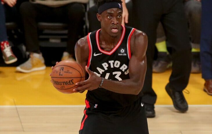 Pascal Siakam looking to pass ball