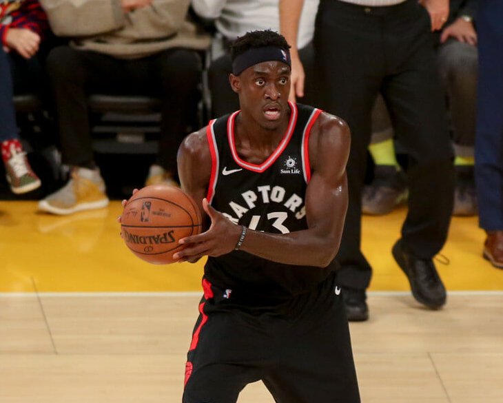 Pascal Siakam looking to pass ball