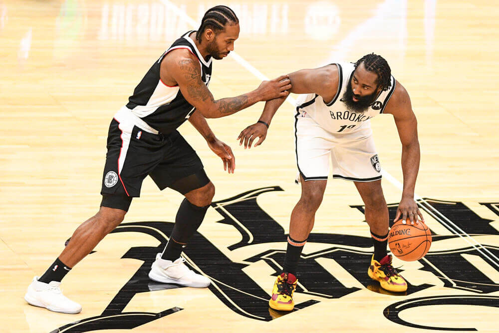 James Harden dribbling